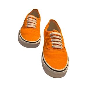 Vans Orange Canvas Low-Top Sneakers - Men's